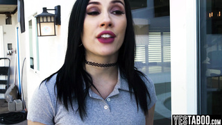 Desperate Latina threeway with customers