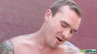 Fabulous Devin Franco makes out with his bootcamp friend before analingus