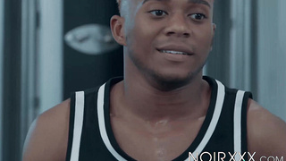 Super-cute platinum-blonde Marcel Tykes opens up his gams so I can drill him stiff