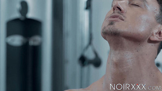 Super-cute platinum-blonde Marcel Tykes opens up his gams so I can drill him stiff