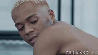 Super-cute platinum-blonde Marcel Tykes opens up his gams so I can drill him stiff