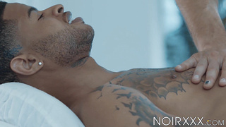 Massagist Dante Colle commenced petting my back before going inwards my backside