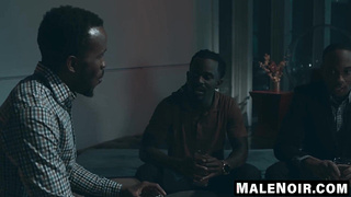 MaleNoir.com - Suspended folks in a spunk-pump plumbing marathon with Trent King