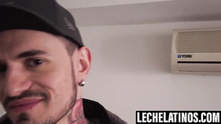 LecheLatinos.com - Gael feasts on Kendro's fat without a condom sausage