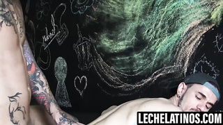 LecheLatinos.com - Gael feasts on Kendro's fat without a condom sausage