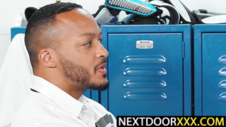 NextDoorXXX.com - Dillon Diaz coaches Carter DelRay to a ass job