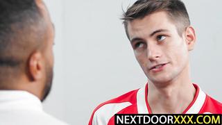 NextDoorXXX.com - Dillon Diaz coaches Carter DelRay to a ass job