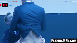 PlayingMen.com - Marvelous Klein Kerr gets bootie ravaged while inhaling Dani Robles's knob