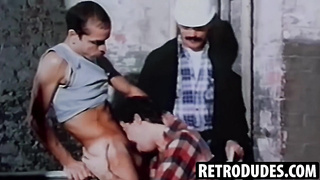 RetroDudes.com - See lusty Keith Anthoni display off his pecker fellating skill in this retro themed flick