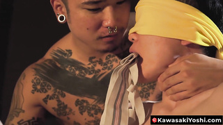 KawasakiYoshi.com - Pee doused Yoshi Kawasaki and Nanashi enjoy deep ultra-kinky handballing activity