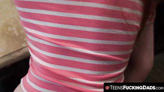 TeensFuckingDads.com - Stepdad eventually screws his daughters hefty saucy poon deep