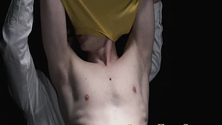 Molten Tyler Tanner shoots stream while getting faux-cock banged with suited Tucker Barrett