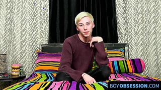 BoyObsession.com - Solo youngster Jax Marnell humps backside with plaything and milks pipe rigid