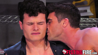 Apprentice Micky Mackenzie jacking off while perving at a ass bandit porno mag