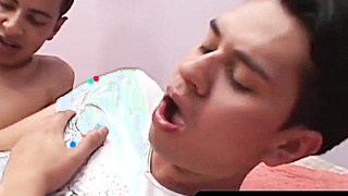 OTBXXX.com - Young amateur pillow-biter humid inserts his bf's donk until he shoots jism