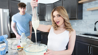 Puny teenager stepsis wants stepbros mayo