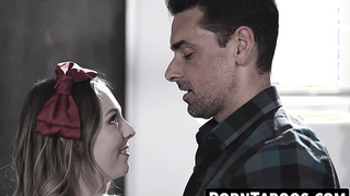 PornTaboos.com - Lily Larimar's beefstick-degustating and jism-guzzling sesh with her professor