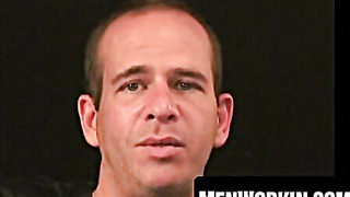 Elder boy shocks his man rod and sack with electrified fucktoys