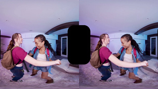 Post-apocalyptic 3 way With Hazel Moore And Kira Noir In THE LAST A HARDCORE