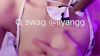 Small Japanese Lady Live Fuckfest Web cam Display. SWAG.live