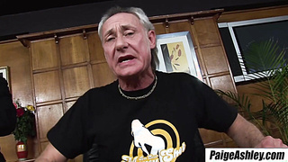 PAIGE ASHLEY - Buxomy Assistant Gets Tag Teamed