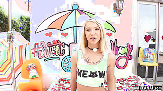 Kenzie Reeves Gags And Rails A Good-sized Stiffy