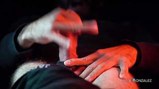 Bulge Timelapse From Sensitive To Rock-hard Until Climax - Close Up - Fuckpole Ring (Leah Gotti)