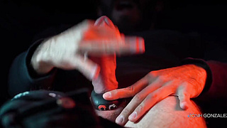 Bulge Timelapse From Sensitive To Rock-hard Until Climax - Close Up - Fuckpole Ring (Leah Gotti)