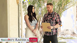 Big-chested Dark haired Alyx Star Gets Bosoms Unloaded On To Avoid HOA Fines