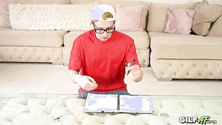 College girl Gets Punished By Grannie