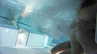 Nubile Duo Milks With The Jet Blast And She Gets Finger-tickled In The Sauna Pool