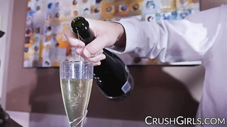 Buxomy towheaded porn industry star Jessa Rhodes romps the bartender (Donnie Rock)