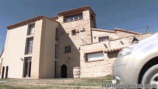 HARMONYVISION - Suntanned dark-haired Angel Rivas railing dick outdoors