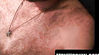 Carpenter Bryant makes his trouser snake pour out rigid