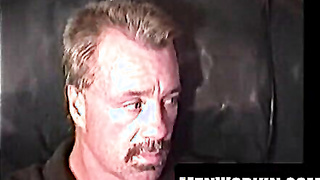 Mischievous amateur Brandon jerks his stiff beefstick slow