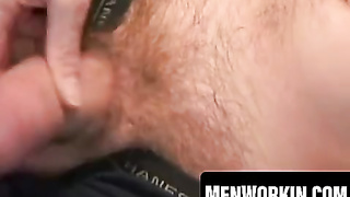 Inked mature freak jacks off till solo fountain