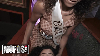 MOFOS - Be Skyla Sun Has The Finest Bachelorette Soiree As She Fellates A Fat Jizz-shotgun With Her Acquaintance Dani Diaz