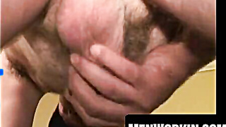 Cub tummy boy tugs his humungous chisel and blasts