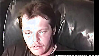 Amateur Darryll fellates fat stiffy then faps off