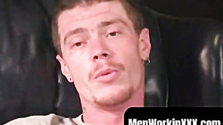 MenWorkinXXX.com - Tough fellow milks solo and decorates himself in scorching jism