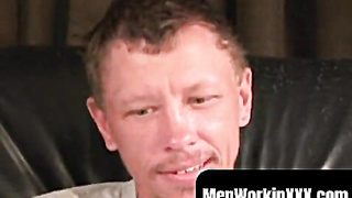 MenWorkinXXX.com - Mature amateur taunted and kneaded before fapping his firm schlong