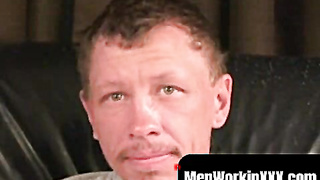 MenWorkinXXX.com - Mature amateur taunted and kneaded before fapping his firm schlong