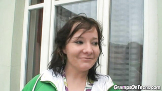 PREMIUMGFS - Teenager takes granddads shaft in her raw youthful poon