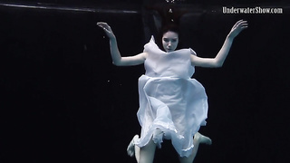Underwater world of bare stunners