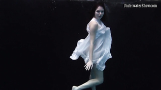 Underwater world of bare stunners