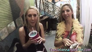 Mardi gras teenies spermed