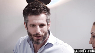 Bella began to get down and muddy with her manager Mike