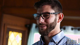 UNSHAVED UNDERPANTS - Curvaceous hairybush stunner enjoys to be butt-banged in doggy style