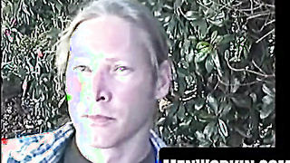 Long haired Freddyz drains thick meat on his sofa