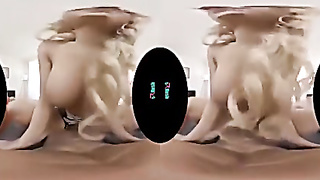 VRHUSH Big-boobed COUGAR Katie Morgan is well-prepped to ease off some tension (Quinton James)